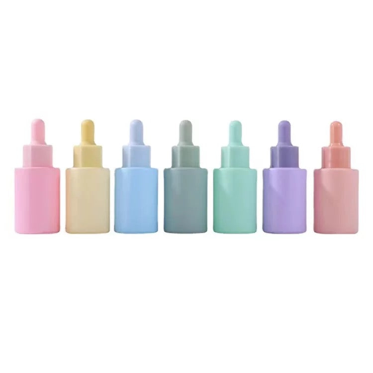 Pastel 30 mL Glass Dropper Bottles